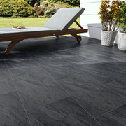 Black Porcelain Paving: For a timeless and elegant outdoor space
