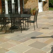 Luxurious Grey Sandstone Paving Slabs – 22mm Calibrated for Perfect Pa